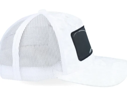 Velvet Caps-Calza Pennello Grasshopper Big Patch Velvet Trucker - White
