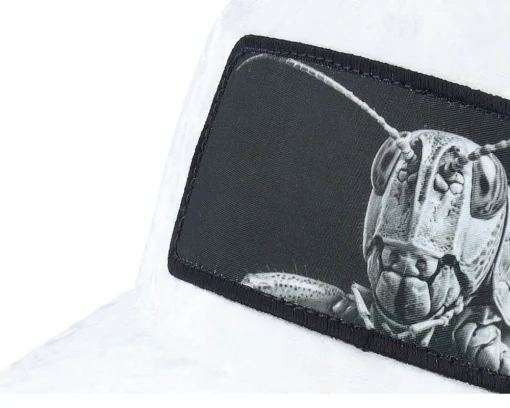 Velvet Caps-Calza Pennello Grasshopper Big Patch Velvet Trucker - White