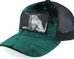 Velvet Caps-Calza Pennello Grasshopper Big Patch Velvet Trucker - White