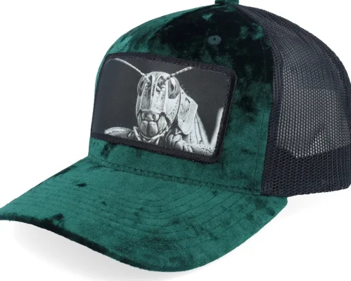 Velvet Caps-Calza Pennello Grasshopper Big Patch Velvet Trucker - White