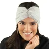 Best Get Fabulous Grey Cord Knitted Headband -