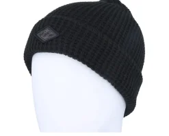 Cuff Beanies-Billabong Grill Beanie Black Cuff -