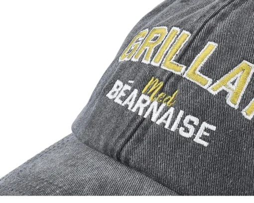 Dad Cap-Iconic Grillat Med Bearnaise Washed Dad Cap - Black