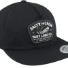 Best Salty Crew Grind Em Unconstructed Black Snapback -