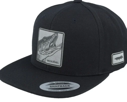 Best Skillfish Grisjävel Laser Black Snapback -