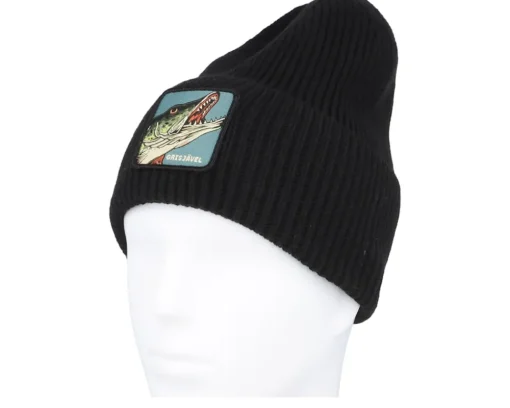 Cuff Beanies-Skillfish Grisjävel Recycled Oversized Cuff - Black