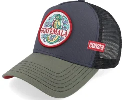 Trucker-Coastal Guatemala Navy/Olive/Black A-Frame Trucker -