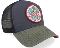 Trucker-Coastal Guatemala Navy/Olive/Black A-Frame Trucker -