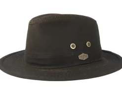 Best MJM Hats Haarlem 10158 Wax Cotton Brown Traveller -