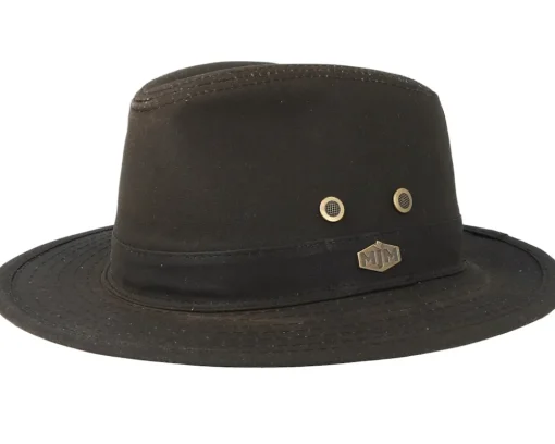 Best MJM Hats Haarlem 10158 Wax Cotton Brown Traveller -