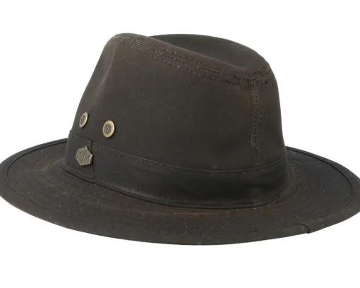 Best MJM Hats Haarlem 10158 Wax Cotton Brown Traveller -