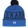 Fashion Under Armour Halftime Beanie Tech Pom - Blue