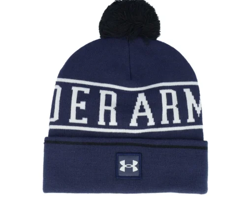 Fashion Under Armour Halftime Beanie Tech Pom - Blue