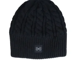 Fashion Under Armour Halftime Cable Knit Beanie - Black