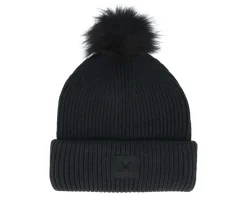 New Appertiff Halftime Ribbed Black/Black/Black Pom -