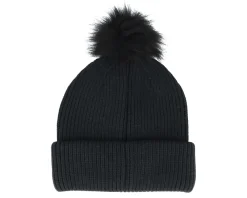 New Appertiff Halftime Ribbed Black/Black/Black Pom -