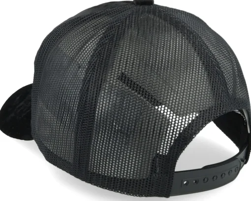 Velvet Caps-Scenes Hallway Horror Velvet Black/Black A-frame Trucker -