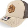 Fashion Vikings Hammers And Helmet Cross Khaki/Coffee Trucker -