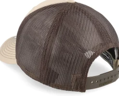 Fashion Vikings Hammers And Helmet Cross Khaki/Coffee Trucker -