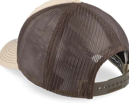 Fashion Vikings Hammers And Helmet Cross Khaki/Coffee Trucker -