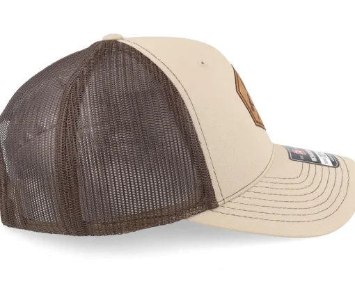 Fashion Vikings Hammers And Helmet Cross Khaki/Coffee Trucker -