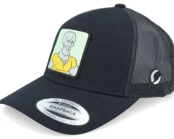 Trucker-SpongeBob Handsome Squidward Black A-Frame Trucker -