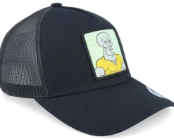 Trucker-SpongeBob Handsome Squidward Black A-Frame Trucker -