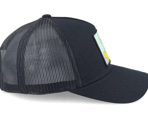 Trucker-SpongeBob Handsome Squidward Black A-Frame Trucker -
