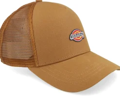 Trucker-Dickies Hanston Brown Duck A-Frame Trucker -