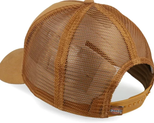 Trucker-Dickies Hanston Brown Duck A-Frame Trucker -
