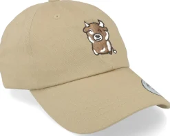 Dad Cap-Abducted Happy Cow Khaki Dad Cap -