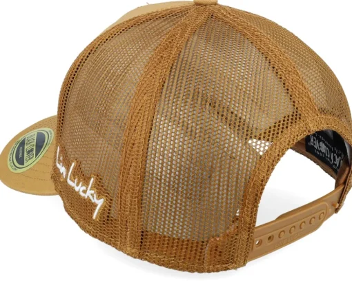 Trucker-Black Clover Hardy 3 Brown A-Frame Trucker -
