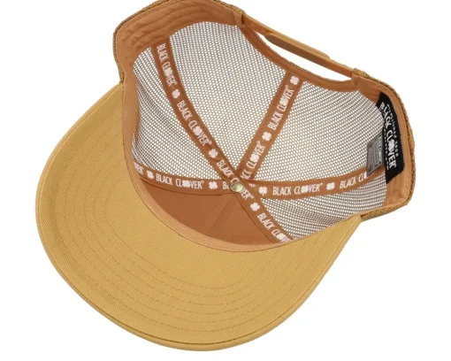 Trucker-Black Clover Hardy 3 Brown A-Frame Trucker -