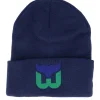 Cuff Beanies-American Needle Hartford Whalers Knit NHL Navy Cuff -