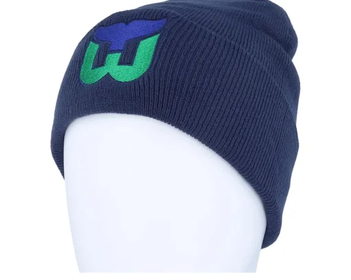 Cuff Beanies-American Needle Hartford Whalers Knit NHL Navy Cuff -