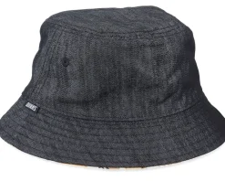 Buckets-Djinns Hat Luckycat Linen Black Bucket -
