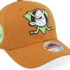 Hot Mitchell & Ness Hatstore Exclusive x Anaheim Ducks Rust Light Brown Adjustable -