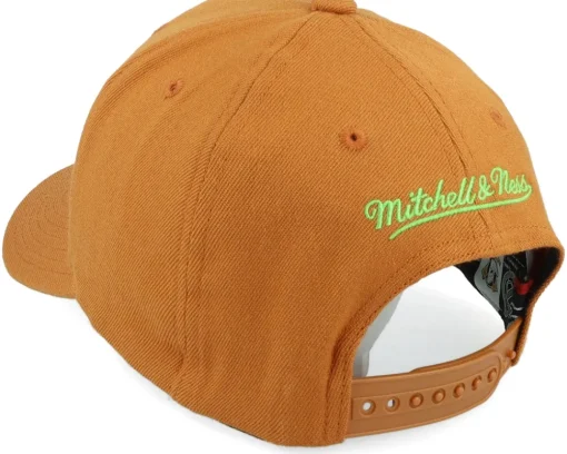 Hot Mitchell & Ness Hatstore Exclusive x Anaheim Ducks Rust Light Brown Adjustable -