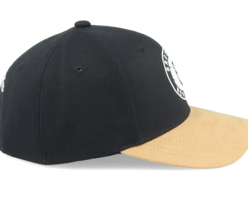 Adjustable-Mitchell & Ness Hatstore Exclusive x Brooklyn Nets Suede Visor Adjustable - Black