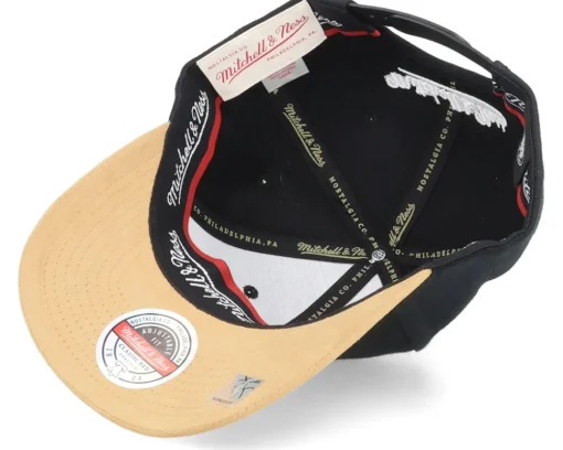 Adjustable-Mitchell & Ness Hatstore Exclusive x Brooklyn Nets Suede Visor Adjustable - Black