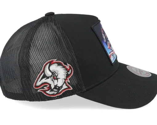 Trucker-Mitchell & Ness Hatstore Exclusive x Buffalo Sabres Legendary A-frame Trucker - Black