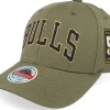 Adjustable-Mitchell & Ness Hatstore Exclusive x Chicago Bulls Script Flight Olive Adjustable - Green
