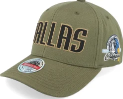 Adjustable-Mitchell & Ness Hatstore Exclusive x Chicago Bulls Script Flight Olive Adjustable - Green