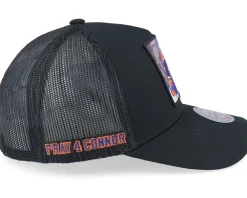 Trucker-Mitchell & Ness Hatstore Exclusive x Edmonton Oilers Connor McDavid Black A-Frame Trucker -