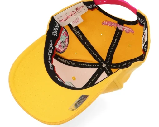 Hot Mitchell & Ness Hatstore Exclusive x Florida Panthers Plutonium /Pink Adjustable - Yellow