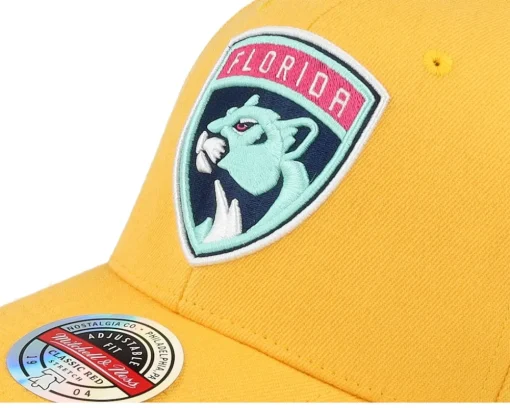 Hot Mitchell & Ness Hatstore Exclusive x Florida Panthers Plutonium /Pink Adjustable - Yellow