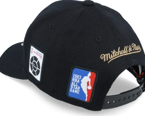 Adjustable-Mitchell & Ness Hatstore Exclusive x Los Angeles Script & Patches Black Adjustable -
