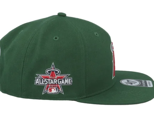 Clearance 47 Brand Hatstore Exclusive x Los Angeles Angels Scarlet Undervisor All-Star 2010 Snapback -