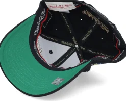 Adjustable-Mitchell & Ness Hatstore Exclusive x Los Angeles Script & Patches Black Adjustable -