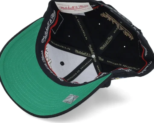 Adjustable-Mitchell & Ness Hatstore Exclusive x Los Angeles Script & Patches Black Adjustable -